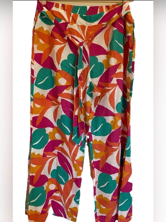New York & Company Pants - NY&CO Linen Blend Floral XL Wide Leg NWT Palazzo Pants Beach Lightweight Women